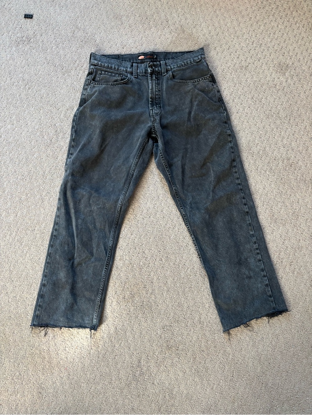 Vans Men's Washed Black Relaxed Jeans